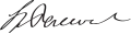 Signature de Spencer Perceval