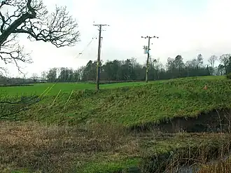 Le site de la fosse du choléra de 1834 près de Spier's School&nbsp;(en), North Ayrshire, Écosse.