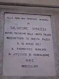Hommage sur la piazza Garibaldi