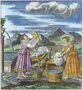 Femmes lavant le linge