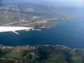 Aéroport de Split et l'ile de Ciovo au premier plan