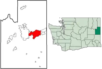 Localisation de Spokane Valley
