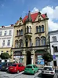 Bâtiment néogothique à Šternberk (Tchéquie)