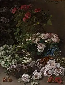Claude Monet, Fleurs de printemps, 1864, Cleveland Museum of Art.