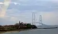 L'île de Sprogø et le pont du Grand Belt.