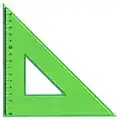 Équerre triangulaire à 45 degrés.