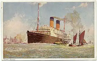 Carte postale de l'Arabic