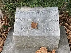 Stèle aux combattants d’Afrique du nord et à la fin de la Guerre d'Algérie