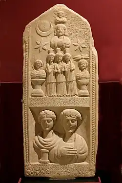 Stèle de Glykon et de son fils Tateis.