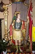 Statue de saint Alexandre de Bergame, vénérée dans l'église de Cervignano d'Adda, Italie.