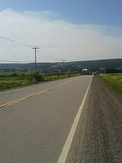 Vue vers le village de Saint-Donat.