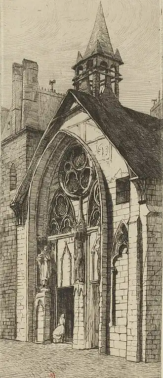 L’église Saint-Julien-des-Ménestriers en 1779