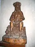 Christ assis aux liens, sculpture en bois du XVIe&nbsp;siècle.