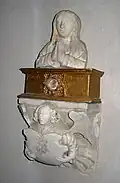 Buste reliquaire de Sainte-Foy, albâtre.