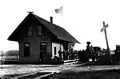 La gare en 1912.