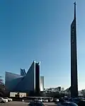 Plan comprenant la cathédrale et son clocher.