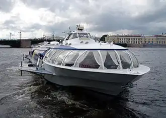Hydroptère russe à Saint-Pétersbourg.