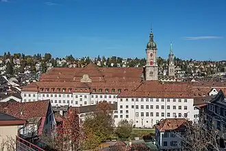 Vue de l’abbaye de Saint-Gall.
