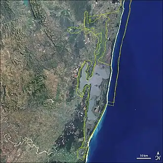 L'Umfolozi près du parc de la zone humide d'iSimangaliso.