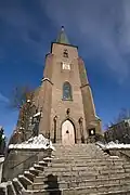 Vue de la cathédrale Saint-Olaf d'Oslo