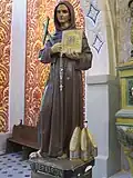 Statue de saint Bernardin de Sienne.