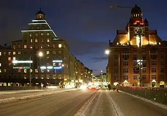 Le pont avec Sankt Erikspalatset et Sportpalatset.