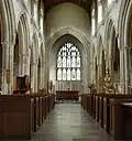 Intérieur de l'église St Giles-without-Cripplegate où se maria le jeune couple Cromwell en 1620.