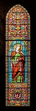 Vitrail représentant sainte Élisabeth.