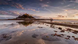 Vue du St Michael's Mount.