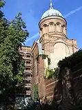Vue de côté de la coupole en 2004