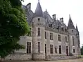 La façade est du château (XIXe&nbsp;siècle).