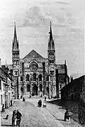 L'église avant la réfection de sa façade.