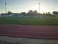 Vue sur les tribunes extérieures