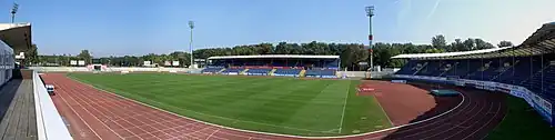 Vue aérienne du stade en 2008