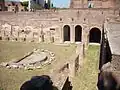 Partie nord du stade et extrémité de la spina.