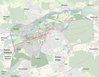(Voir situation sur carte : Aarau)