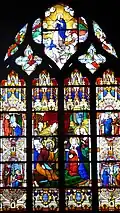 Vitrail de l'Assomption de la Vierge Marie.