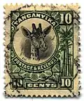 Timbre du Tanganyika, 1925
