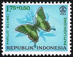 Timbre indonésien de 1963