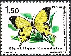 Timbre du Rwanda de 1966