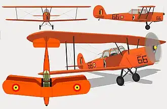 vue en plan de l’avion