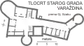 Plan du château de Varaždin.