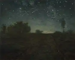 Nuit étoilée&nbsp;(en)(Millet, 1850).
