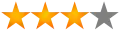 3/4 étoiles