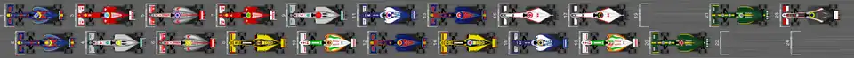 Photo de la grille de départ du Grand Prix