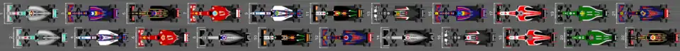 Schéma de la grille de départ du Grand Prix d'Espagne 2014