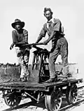 Draisine à bras (en Australie dans les années 1920).