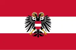 Drapeau d’État de l'Autriche entre 1934 et 1938.
