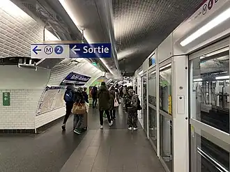 Le quai en direction de Bagneux - Lucie Aubrac, en 2024.