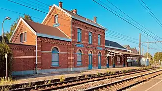 Le bâtiment de la gare (2021).